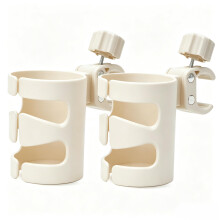 Pack of 2 Universal Stroller Cup Holders with Thickened Fish‑Bone Design, Anti-Side-Slip Drink Holders for Baby Bottles & Water Bottles, Fits Bikes,