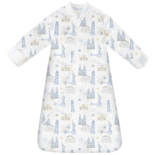 Chilsuessy Baby Sleeping Bag with Detachable Long Sleeves 3.5 Tog for Winter Toddler Sleeping Bag Kids Sleeping Sack for Infant Toddler, Blue/3.5 Tog