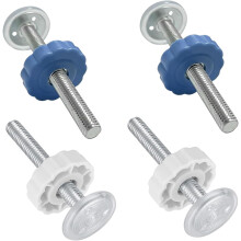 Stair Gate Replacement Parts Kit, 10mm Threaded Spindles and Wall Protectors for Pressure-Mounted Baby Safety Gates, Universal Fit