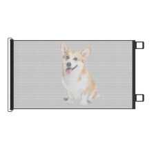 Retractable Stair Gate for Kid & Dog, Mesh Safety Gate, Extra Wide Tall