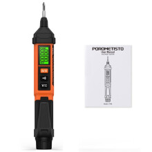 Spannungsprüfer 3-300 V NCV AC/ Spannungsdetektor Neutral-/Phasenleiterprüfung mit Taschenlampe und Elektrischem Stift