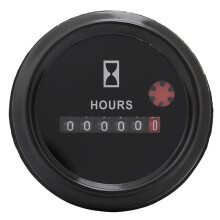 Compteur Horaire, Compteur Horaire à Quartz 12-36 V CC/CA, Compteur Horaire Mécanique pour Bateaux, Véhicules Marins, Quads, SSV, Motoneiges et