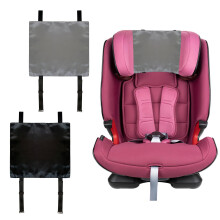 Okueejur 2 PCS Satin Car Seat Headrest Cover for Babies, Soft Silk Feeling Headrest Cover for Hair Protection, Satin Baby Car Seat Hair Protector (Bl