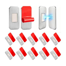 Lot de 12 Loquets Magnétiques Sans Perçage pour Portes, Tiroirs et Meubles