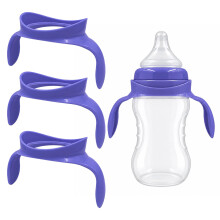 3 Pack Baby Bottle Handles for Lansinoh Bottles, BPA-Free