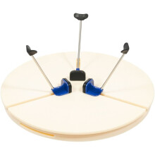 1 Kit D'Outils de Réparation pour Céramique, Plateau Tournant Pédagogique avec Pince, Repère Automatique Du Centre de Réparation, Idéal pour les