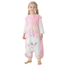 HAHASHOW Sleeping Bag With Legs 1.5 Tog for Toddler 1-3 Years Pink