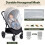 Orzbow Mosquito Net for Pram, Two-Way Zippers for Easy Access 3