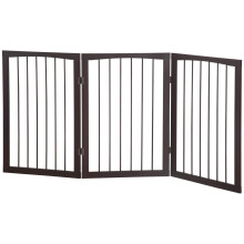 PawHut Stair Gate Foldable Dog Gate Freestanding Safety Fence 76cm Height