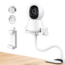 Plomveriq Baby Monitor Holder, Flexible Baby Camera Stand with Clip Mount