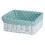 green leaves Green Wicker Gift Hamper Basket with Removable Liner, Medium 1