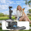 AMagisn Quick Release Base Mount for   Ultra, Built-in Type-C Mic & Charging, 1/4" Thread Hole 2-Prong Adapter Black 2