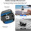 AMagisn Quick Release Base Mount for   Ultra, Built-in Type-C Mic & Charging, 1/4" Thread Hole 2-Prong Adapter Black 7