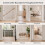 1Pc U-Shaped Alloy Stair Gate Banister Adapter Guardrail Fixator Silver 6