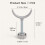 1Pc U-Shaped Alloy Stair Gate Banister Adapter Guardrail Fixator Silver 2