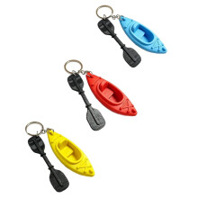 3pcs Kayak Keychains Set Paddle Shaped Swimming Kickboard Keychain Style Outdoor Keychain Kayaking Accessories