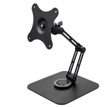 Monitor Foldable Mount Monitor Pad Stand with 360 Rotation Adjustable Tablet Support Articulated Mount Desk Mount
