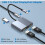 Répartiteur  pour Double Écran, Adaptateur USB-C Vers , Hub  MST 2