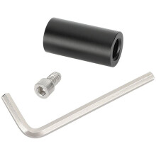 1.5" Short 19mm Rod Extension, for M12 Thread & 6.5mm Hole for Camera Accessory Standard 19MM Rod Support Clamp