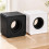 4Pcs Portable Square  Microphone Flag Station Interview Mic Flag Station with Foam Microphone Accessories 4