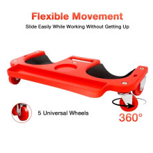 Mobile Kneeling Pad Wheels, Featuring Five Swivel Casters and A Tool Tray for Auto Repair, Tiling, Garage Work