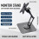 Support Pliable pour Écran Support pour Écran avec Rotation à 360 et Support Réglable pour Tablette Support Articulé pour Bureau 8
