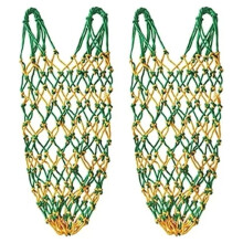 2pcs Slow Feed Hay Net,Durable Hanging Hay Feeder for Stables, Trailers, and Equestrian Events
