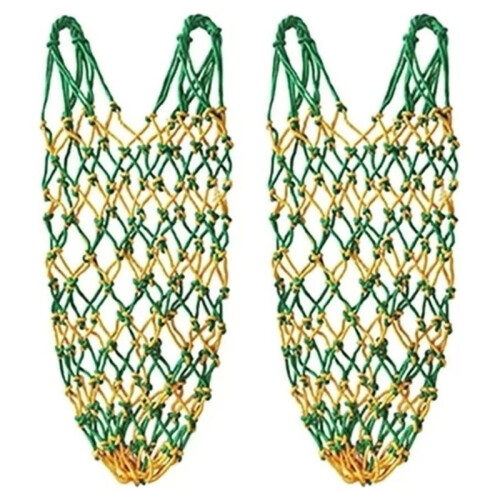 2pcs Slow Feed Hay Net,Durable Hanging Hay Feeder for Stables, Trailers, and Equestrian Events