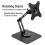 Support Pliable pour Écran Support pour Écran avec Rotation à 360 et Support Réglable pour Tablette Support Articulé pour Bureau 2
