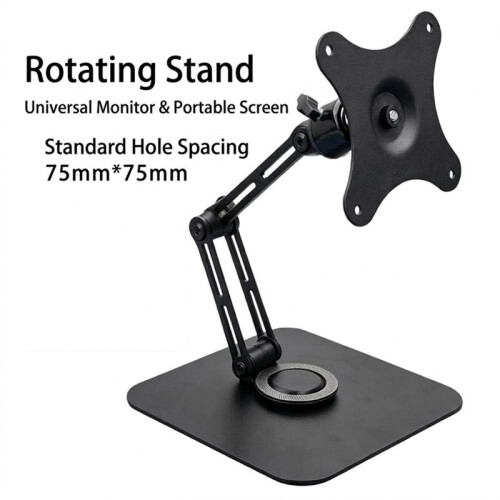 Support Pliable pour Écran Support pour Écran avec Rotation à 360 et Support Réglable pour Tablette Support Articulé pour Bureau 1