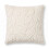 Homescapes Embossed Botanical Leaves Cushion with Cover, Beige 1