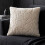 Homescapes Embossed Botanical Leaves Cushion with Cover, Beige 2