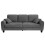 3 Seater Waffle Fabric Sofa 215cm Large Modern Sofa Couch Seats Settee 2 Pillows 13