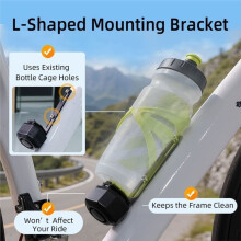 110dB Bike Alarm with L-Shaped Bracket,USB-C Recharge with Remote,IP65 Waterproof,229FT Wireless Range, Vibration Alarm