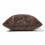 Homescapes Embossed Botanical Leaves Cushion with Cover, Brown 3