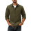 Herren Cordhemd Casual Elegant Langarm Bequem Grün M 1