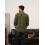 Herren Cordhemd Casual Elegant Langarm Bequem Grün M 6