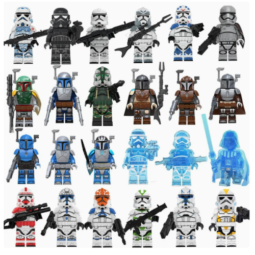 24pcs Star Wars Minifigures Set Fit Lego