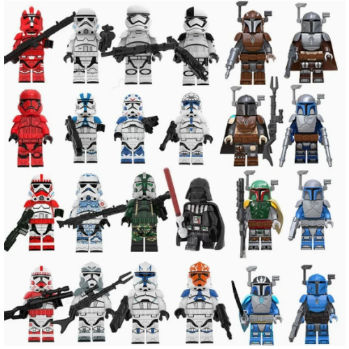 24pcs Star Wars Minifigures Set Fit Lego