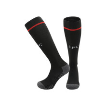 (L(UK 3.5-11), LFC Black) 2027 Kids Football Grip Socks High Knee Football Training Socks - Quick Dry Breathable Cushioned Socks