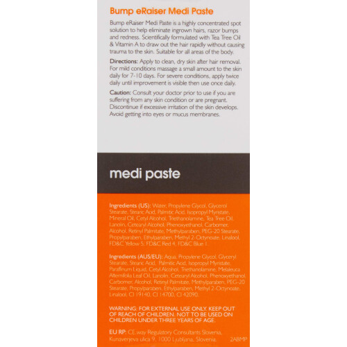Bump eRaiser Medi Paste 30ml — Tea Tree & Vitamin A 2