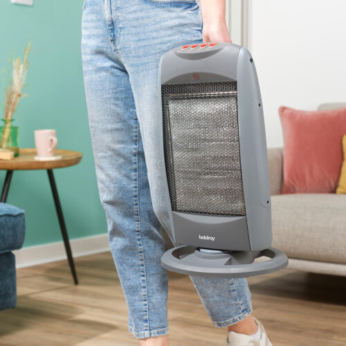 Beldray Beldray Halogen Heater, Portable, 1200W, 3 Heat Settings, Sturdy Base 2