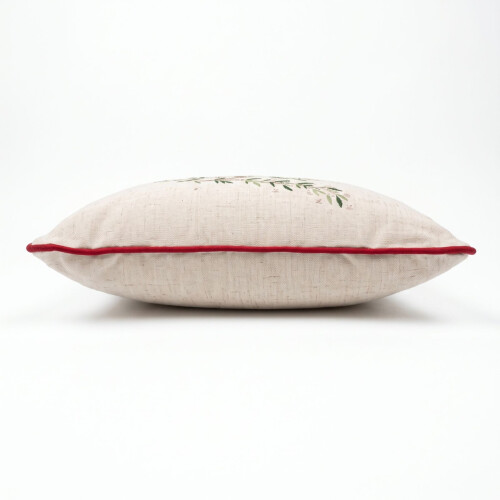 Homescapes Woven Christmas Trees Cushion with Cover, 45x45cm 2