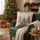Homescapes Woven Christmas Trees Cushion with Cover, 45x45cm 6