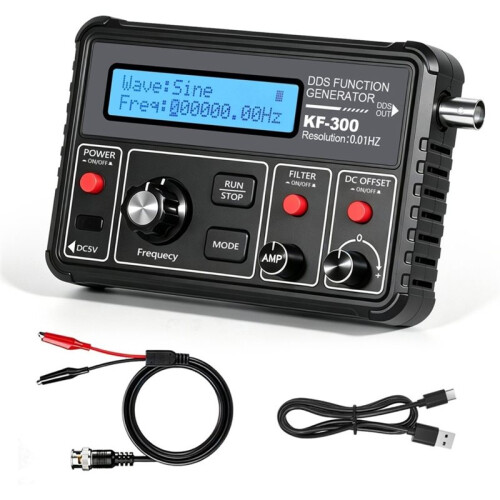 KF-300 DDS Function Signal Generator Frequency Counter Signal Source Module Sine+Square+Sawtooth Waveform 1
