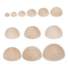 12 Pcs Clay Pottery Bowl Press Tool, 12 Sizes Wooden Ceramic Top Tools, Pottery Molds Half Round Pottery Tools Set
