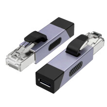 Tragbarer USB-C-RJ45-Adapter, Gigabit-Ethernet-Zugangseinheit für USB-C-Geräte, Sofort Einsatzbereit für Laptops
