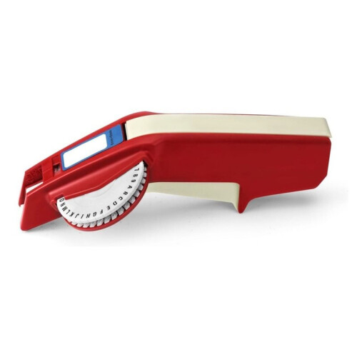 DIY Manual Embossing Label Maker,Handheld Labeling Tool,Lettering Tool,M1610 Embossing Label Maker Red 2