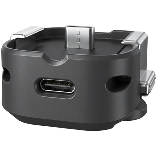 AMagisn Quick Release Base Mount for   Ultra, Built-in Type-C Mic & Charging, 1/4" Thread Hole 2-Prong Adapter Black 2