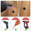 Magnetic Drywall Screw Setter Bits with Adjustable Depth Stop(6-Piece Set), Ph2 Positioning Bits & Removable Colla 6